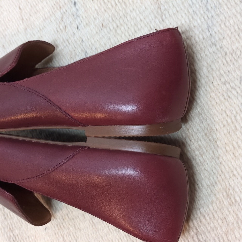 Madewell Burgundy Leather Flat Loafers - image 7